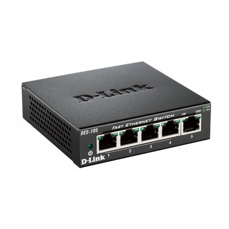 D-Link DES-105 Unmanaged L2 Black